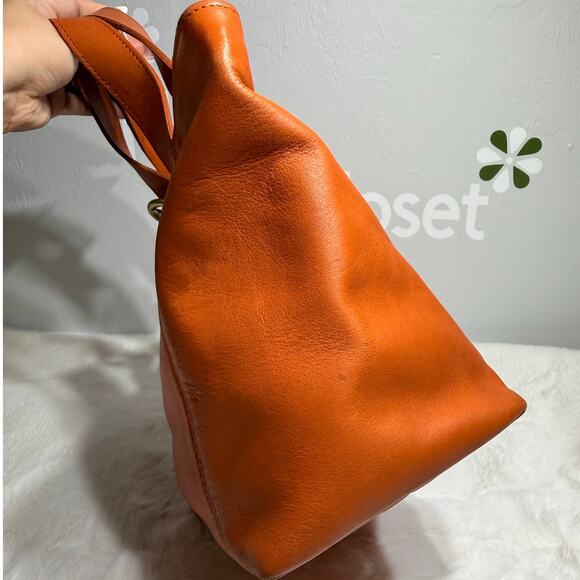 Vintage COACH Waverly Tangerine 4133 Costa Rica Top Handle Handbag - Picture 4 of 15